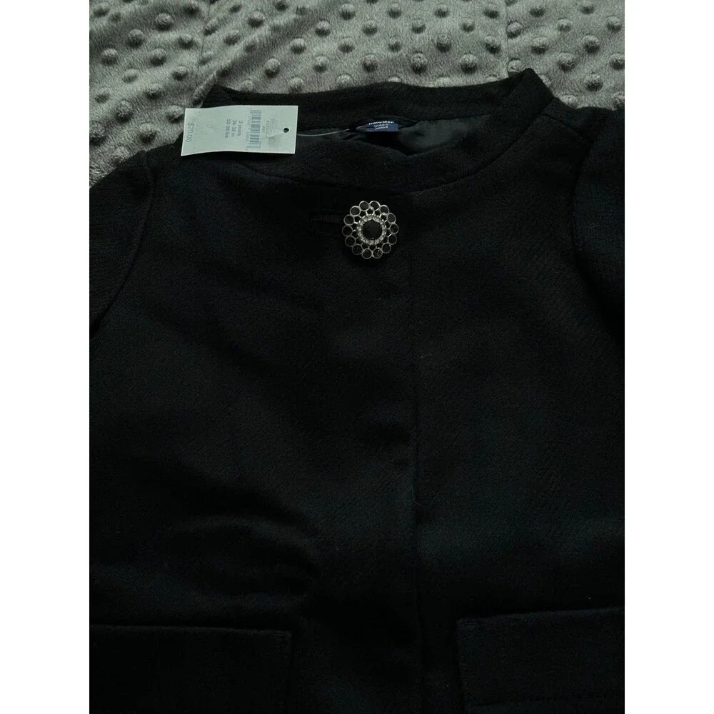 NEW Vintage Baby Gap Peacoat Audrey Hepburn Coat Black Jacket